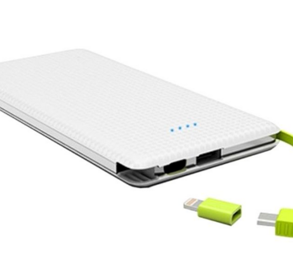 Bateria Extra Portátil Universal Power Bank Slim Usb - PN951 - 10000mAh - Branco